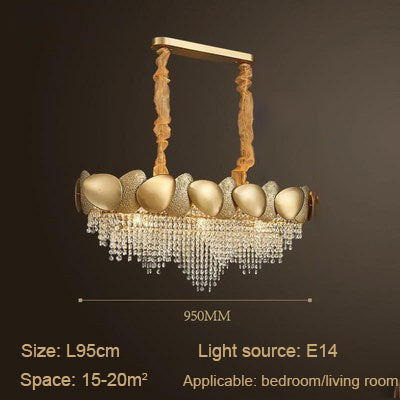 Crystal Pendant Lamp Chandelier: Illuminate with Elegance-GraffitiWallArt