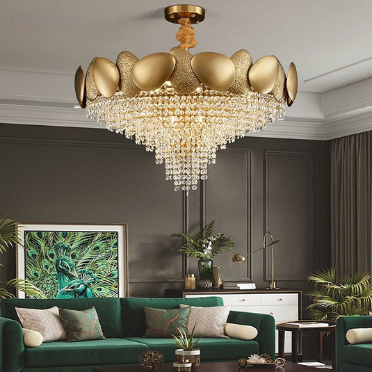 Crystal Pendant Lamp Chandelier: Illuminate with Elegance-GraffitiWallArt