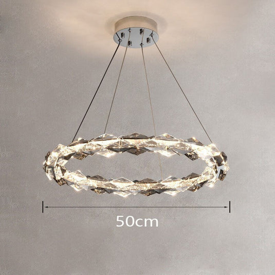 Crystal Ring Chandelier - Illumination for Every Space-GraffitiWallArt