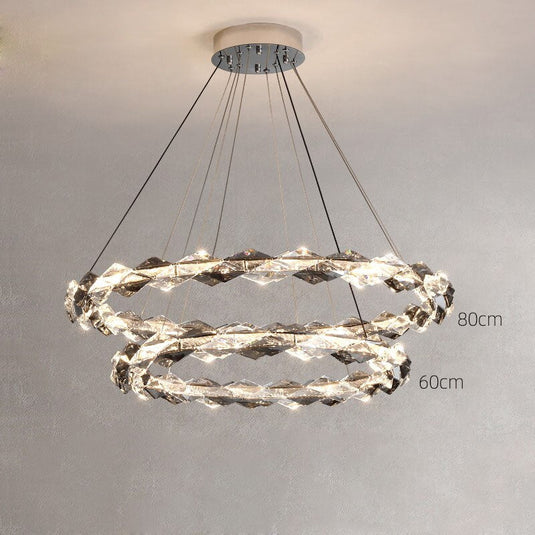 Crystal Ring Chandelier - Illumination for Every Space-GraffitiWallArt