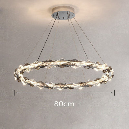 Crystal Ring Chandelier - Illumination for Every Space-GraffitiWallArt