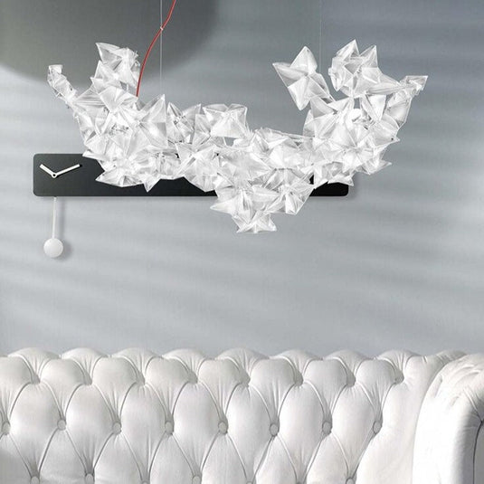 Crystal Stars Chandelier: Radiate Elegance and Brilliance-GraffitiWallArt