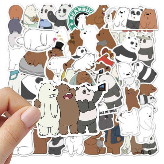 Cute Bear Graffiti Waterproof Sticker-GraffitiWallArt