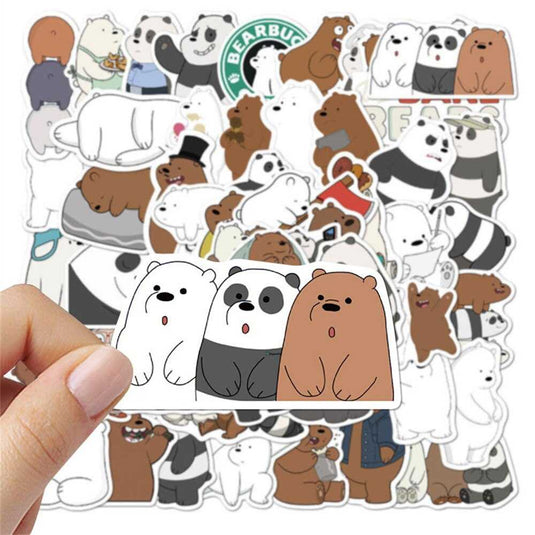 Cute Bear Graffiti Waterproof Sticker-GraffitiWallArt