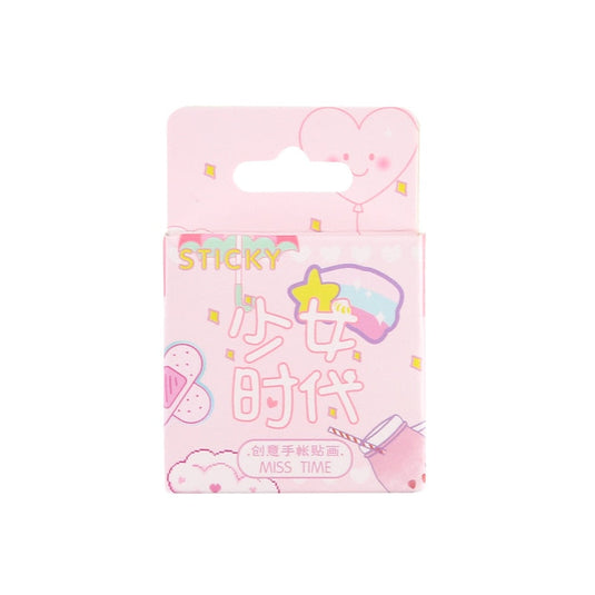 Cute Boxed Kawaii Stickers - Japanese Stationery Set-GraffitiWallArt