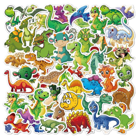 Cute Dinosaur Stickers - Dinosaur Stickers for Kids-GraffitiWallArt