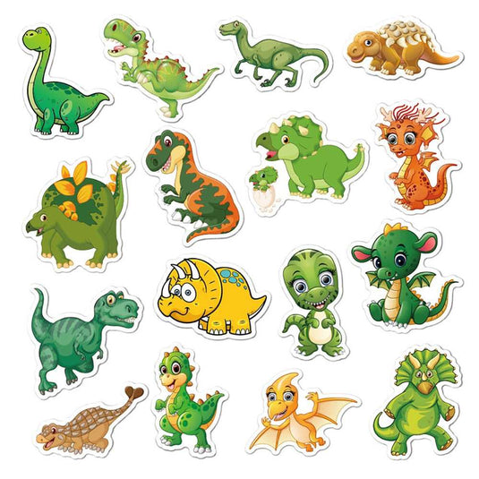 Cute Dinosaur Stickers - Dinosaur Stickers for Kids-GraffitiWallArt