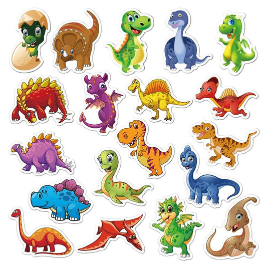 Cute Dinosaur Stickers - Dinosaur Stickers for Kids-GraffitiWallArt