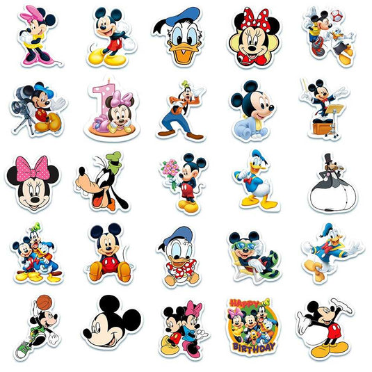 Cute Disney Mickey Donald Sticker Pack - Waterproof Famous Bundle-GraffitiWallArt