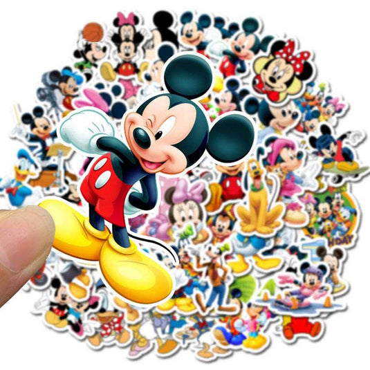 Cute Disney Mickey Donald Sticker Pack - Waterproof Famous Bundle-GraffitiWallArt