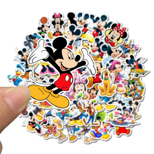 Cute Disney Mickey Donald Sticker Pack - Waterproof Famous Bundle-GraffitiWallArt