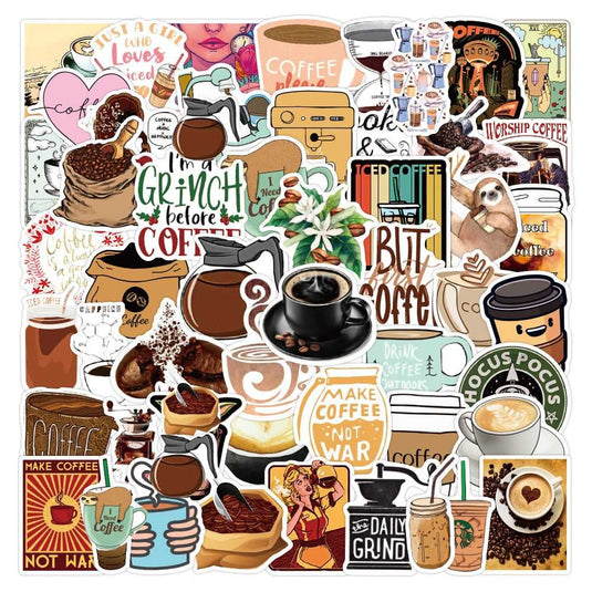 Cute Drink Stickers Pack: Adorable Beverage-GraffitiWallArt