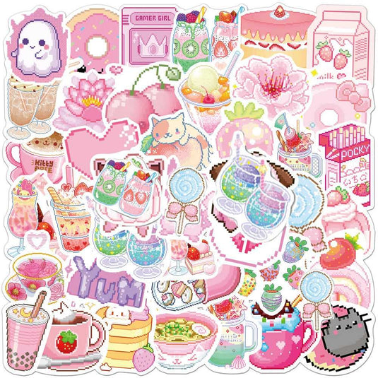 Cute Drink Stickers Pack: Adorable Beverage-GraffitiWallArt