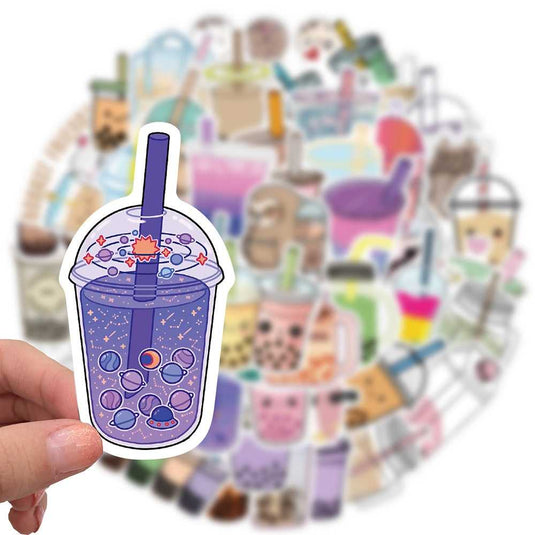 Cute Drink Stickers Pack: Adorable Beverage-GraffitiWallArt