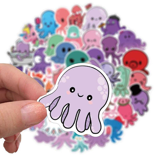 Cute Octopus Famous Stickers Pack - Waterproof Bundle-GraffitiWallArt