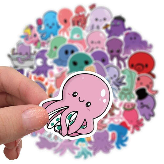 Cute Octopus Famous Stickers Pack - Waterproof Bundle-GraffitiWallArt