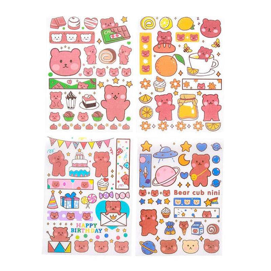 Cute Rabbit Stickers for Kids - Planner and Scrapbooking Set-GraffitiWallArt