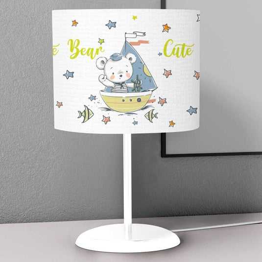 Cute Tiny Sailor Teddy Bear Kids Bedroom Night Lamp-GraffitiWallArt