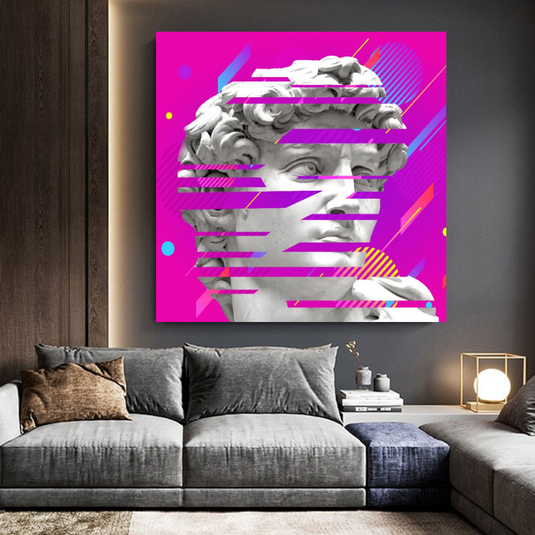 David Sculpture Canvas Wall Art-GraffitiWallArt