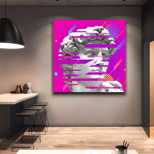 David Sculpture Canvas Wall Art-GraffitiWallArt