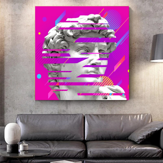 David Sculpture Canvas Wall Art-GraffitiWallArt