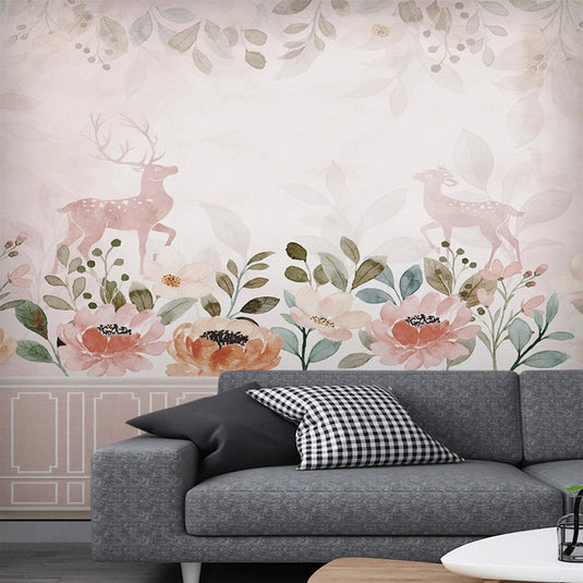 Dear Wallpaper: Beautiful Floral Designs for Your Walls.-GraffitiWallArt