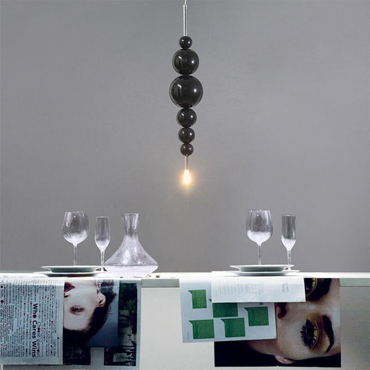 Designer Glass Balls Chandelier: Elegant Lighting Fixture-GraffitiWallArt