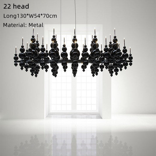 Designer Glass Balls Chandelier: Elegant Lighting Fixture-GraffitiWallArt