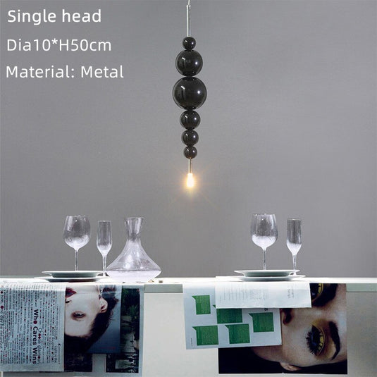 Designer Glass Balls Chandelier: Elegant Lighting Fixture-GraffitiWallArt