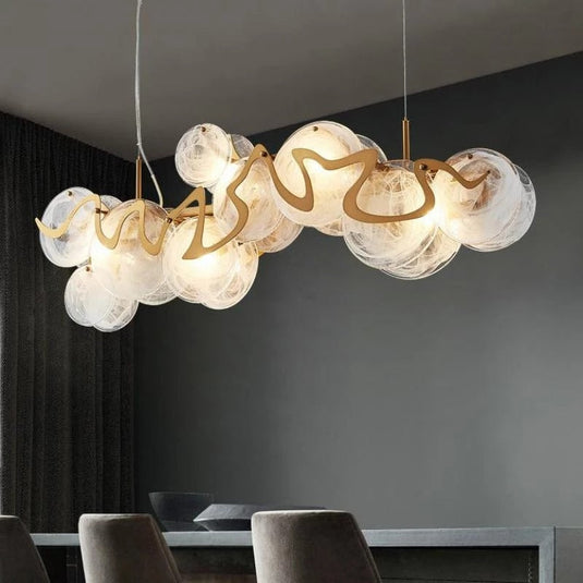 Designer Glass Chandelier: Elevate Your Space-GraffitiWallArt