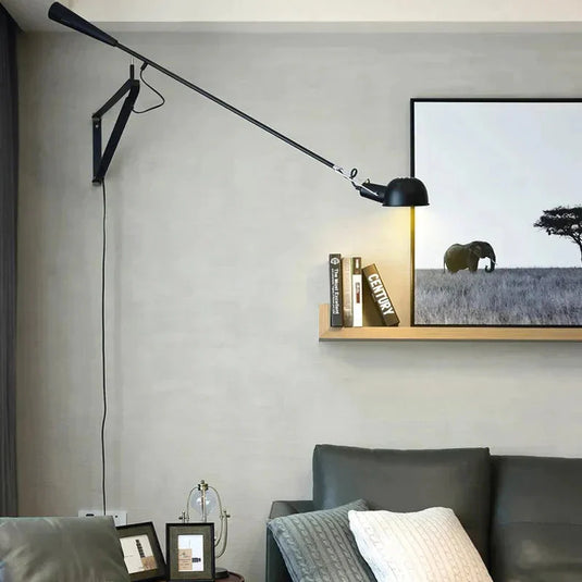 Designer Long Arm Adjustable Long Pole Wall Light-GraffitiWallArt