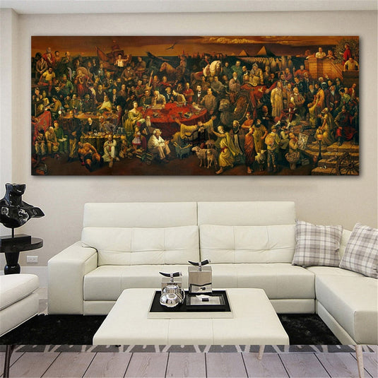 Discussing Divine Comedy Canvas Wall Art-GraffitiWallArt