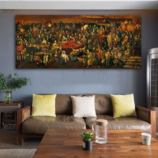 Discussing Divine Comedy Canvas Wall Art-GraffitiWallArt