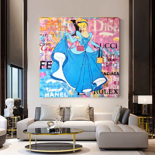 Disney Alice and The Wonderland Canvas Wall Art-GraffitiWallArt