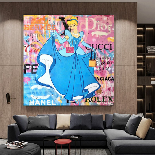 Disney Alice and The Wonderland Canvas Wall Art-GraffitiWallArt