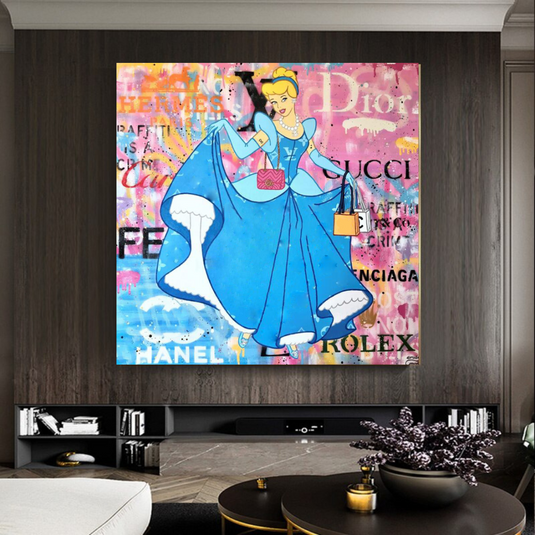 Disney Alice and The Wonderland Canvas Wall Art-GraffitiWallArt