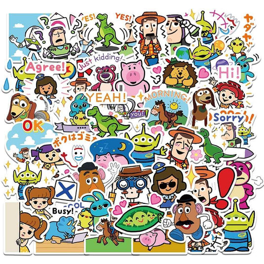 Disney Baby Yoda Toy Story Stickers - Waterproof Bundle Pack-GraffitiWallArt