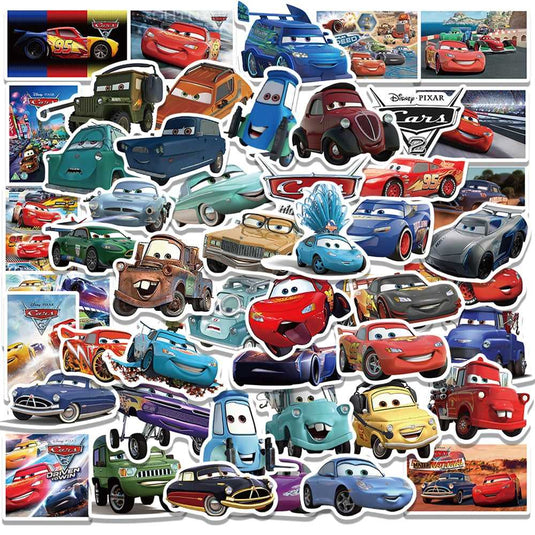 Disney Cars Animation Stickers - Famous Waterproof Bundle-GraffitiWallArt