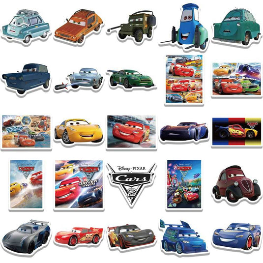 Disney Cars Animation Stickers - Famous Waterproof Bundle-GraffitiWallArt