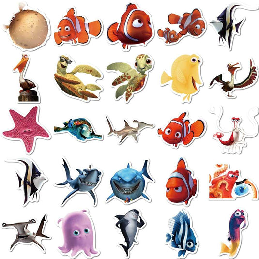 Disney Cartoon Stickers - Finding Nemo Stickers-GraffitiWallArt