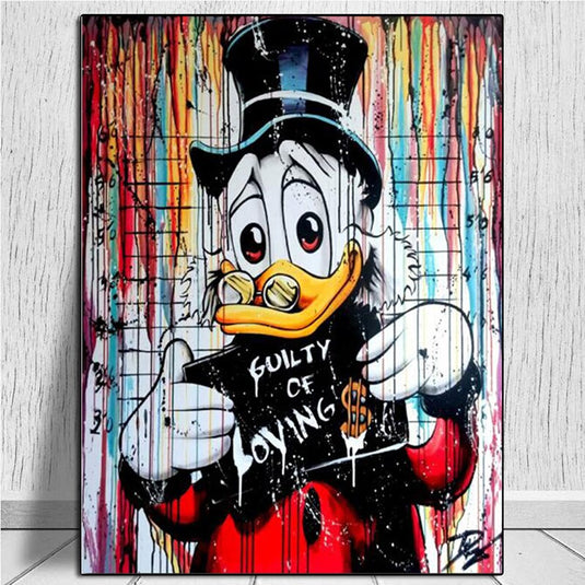 Disney Donald Duck Canvas Wall Art-GraffitiWallArt