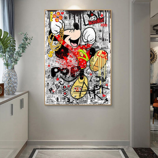 Disney Mickey Mouse Canvas Wall Art-GraffitiWallArt