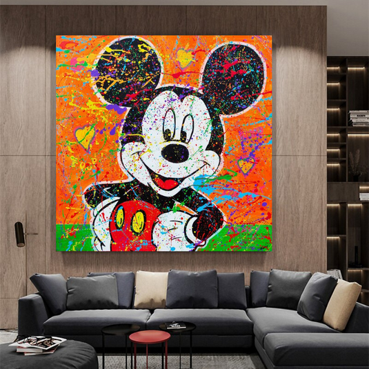 Disney Mickey Mouse Canvas Wall Art-GraffitiWallArt