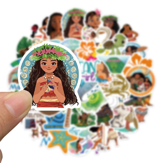 Disney Moana Cartoon Stickers-GraffitiWallArt