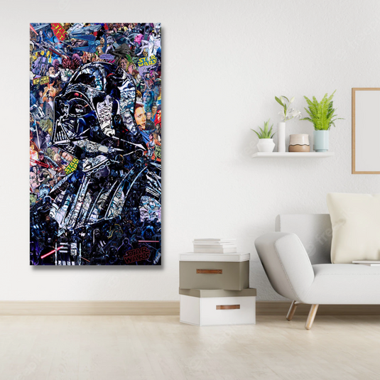 Disney Star Wars Poster Darth Vader Canvas Wall Art - Wall Art Decor - Famous Wall Art-GraffitiWallArt