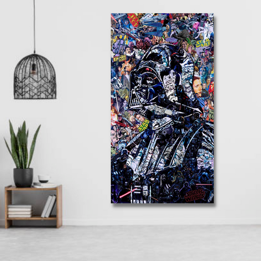 Disney Star Wars Poster Darth Vader Canvas Wall Art - Wall Art Decor - Famous Wall Art-GraffitiWallArt