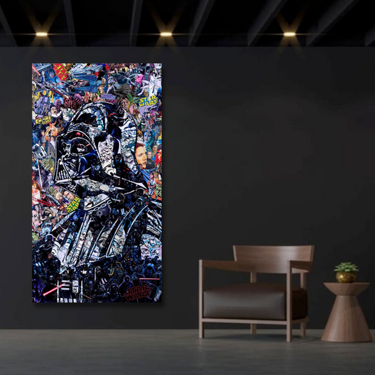 Disney Star Wars Poster Darth Vader Canvas Wall Art - Wall Art Decor - Famous Wall Art-GraffitiWallArt