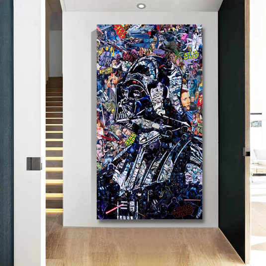 Disney Star Wars Poster Darth Vader Canvas Wall Art - Wall Art Decor - Famous Wall Art-GraffitiWallArt