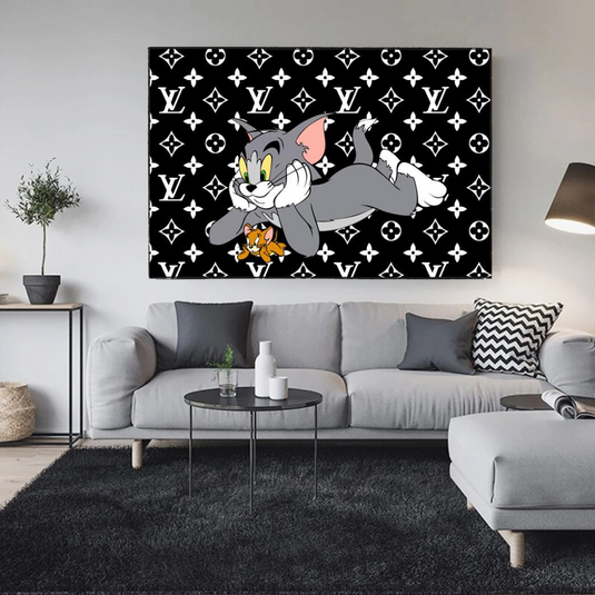 Disney Tom and Jerry Canvas Wall Art-GraffitiWallArt