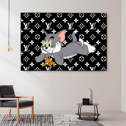 Disney Tom and Jerry Canvas Wall Art-GraffitiWallArt